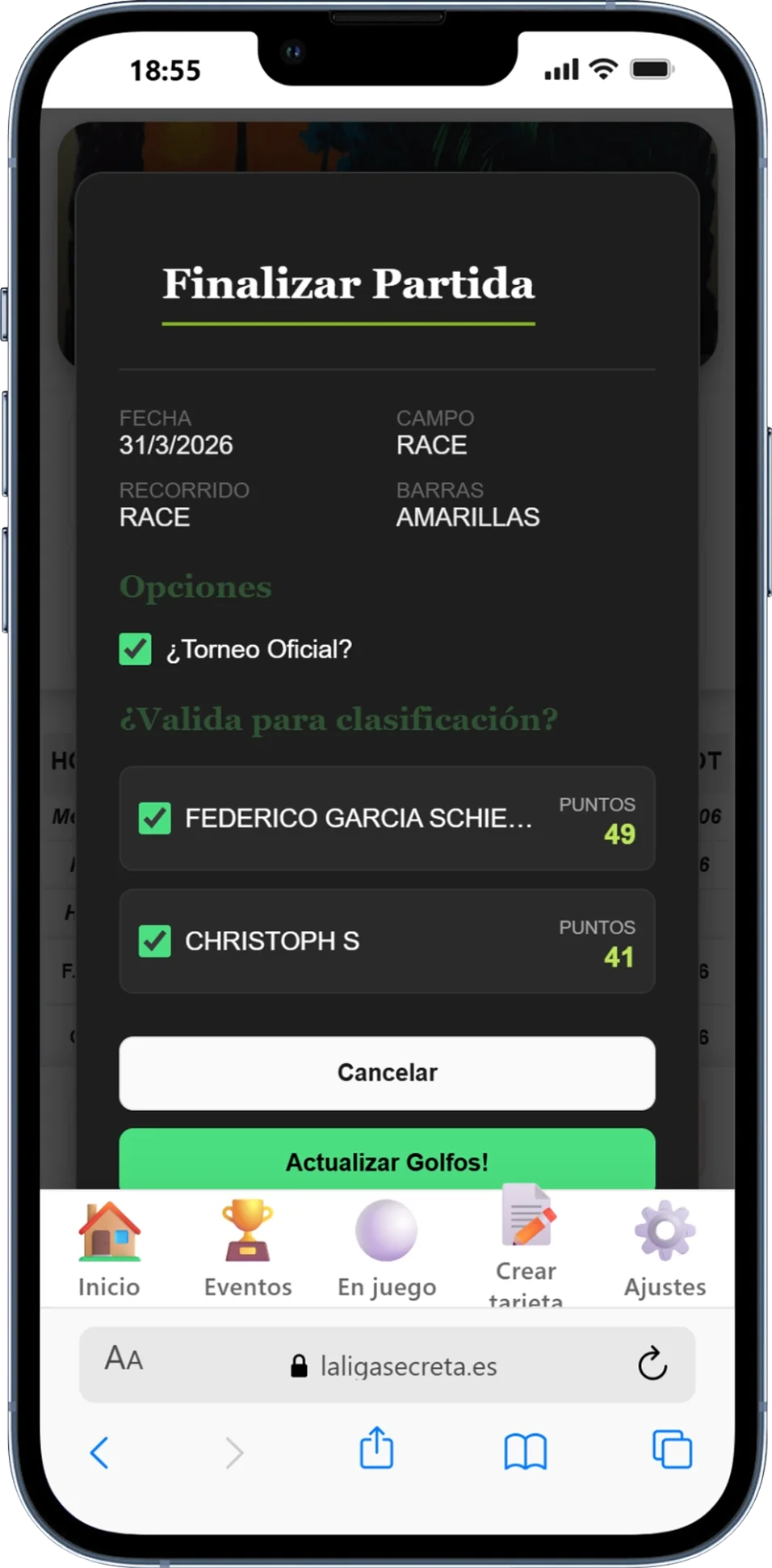 Confirmar y entregar tarjeta